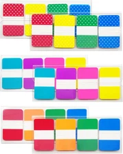 Sticky Index Tabs 480 Pieces, 1 Inch Divider Tabs Stick On, Page Marker Bookmark