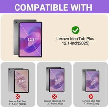 2-Pack Screen Protector for Lenovo Idea Tab Plus 12.1", Tempered Glass Film