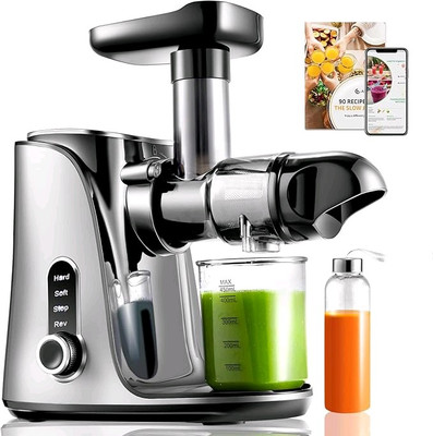 AMZCHEF Cold Press Entsafter Ultradense Filter Kauen Slow Juicer für ganze Fr