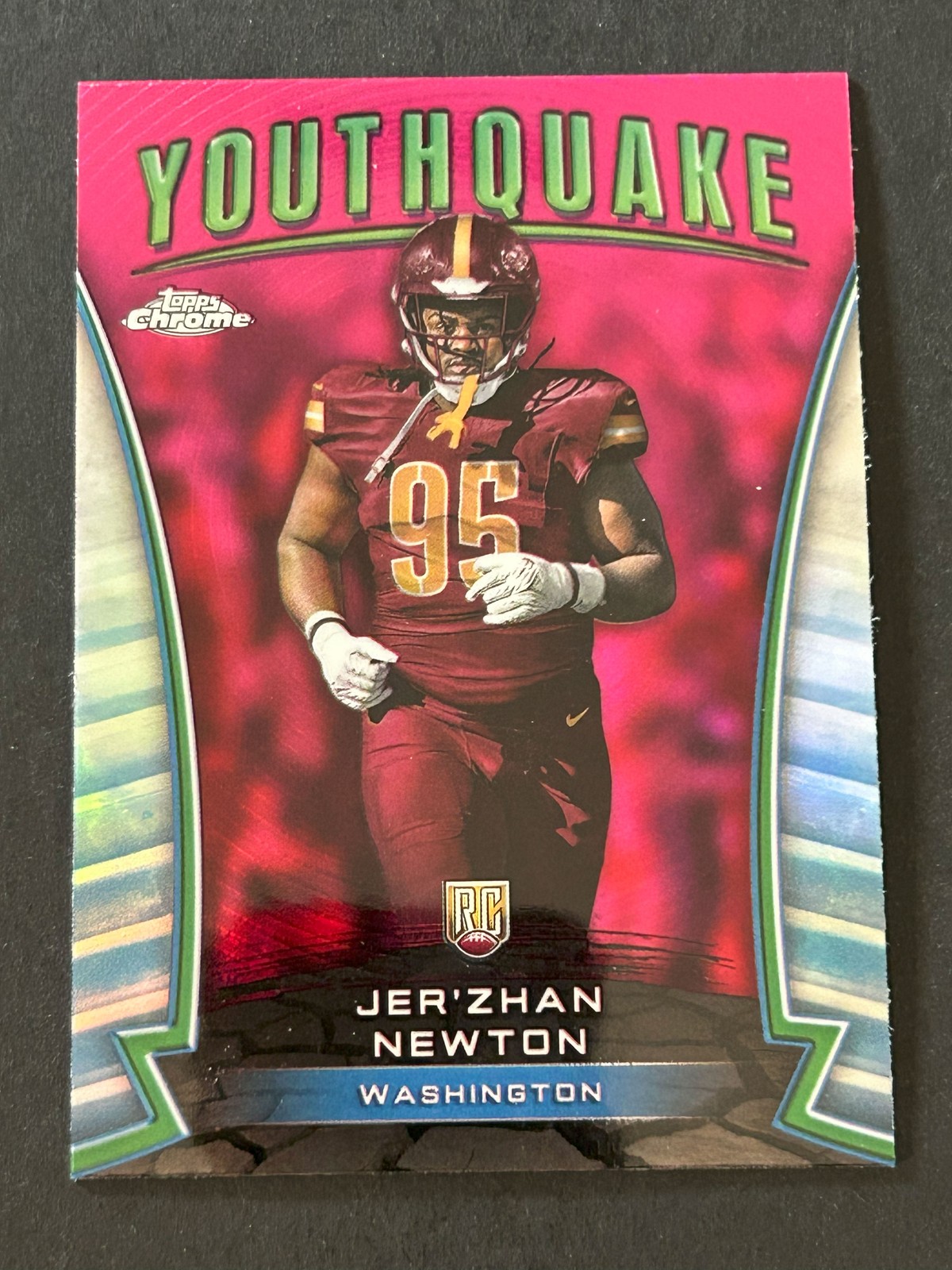 Jer'Zhan Newton Topps Chrome Youthquake #Y13 Pink Refractor