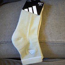 NWT ADIDAS Size 5-10 High Quarter 3 Pairs Multi-Color Stitched Logo Women Socks