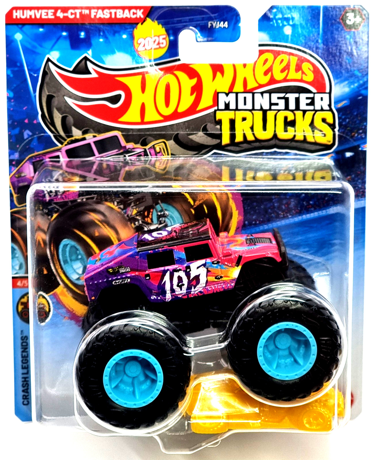Mattel Hot Wheels Monster Trucks 2025 Truck JCD77 Humvee 4-CT Fastback 3590₽