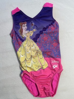 GK Elite DISNEY PRINCESS Leotard Gymnastics BELLE BEAUTY & The Beast SIZE: AXS