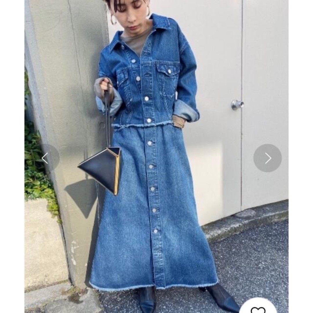 AMERI 4WAY DENIM DRESS COAT - image 5
