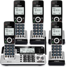 VTech Cordless Phone Answering System Bluetooth Call Block 5 Handsets VS113-5