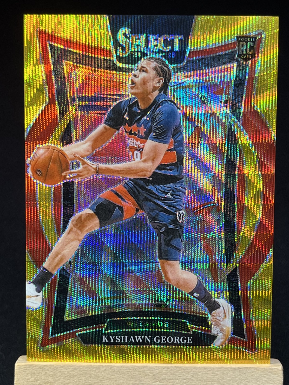 2024-25 Panini Select - Concourse Kyshawn George #85 Gold Prizm /10 (RC)