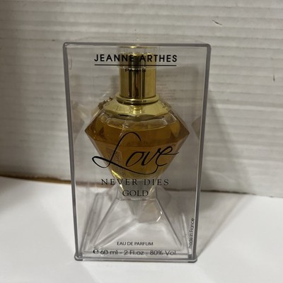 Jeanne Arthes Paris Love Never Dies Gold Perfume Eau De Parfum 2 Oz NIB