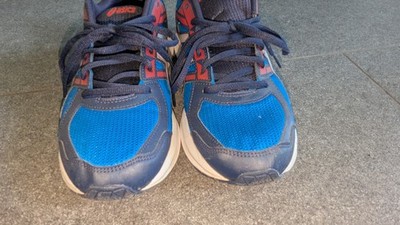 ASICS Jolt 2 Laufschuhe / Sneaker   1011A701 Blau/Rot   Gr. 45   Neuwertig