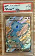 Pokémon Mew ex SV Paldean Fates Full Art Holo Shiny Ultra Rare 216/091 PSA 8 on eBay
