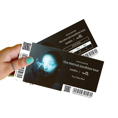 STATIONARY_STATION Ariana Grande Ticket 2026 UK Tour Mock ticket Personalised Keepsake Gift Reveal