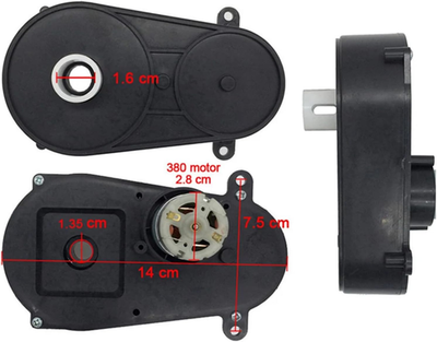 #ad 24V Steering Gearbox with Motor RS390 24 Volt Motor Steering Motor for Childr... $29.72