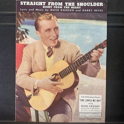 Straight from the Shoulder from She Loves Me Not Piano Voice Sheet Music 1934