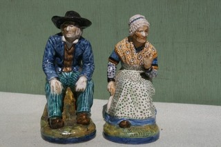 2 figurines en céramique de Quimper
