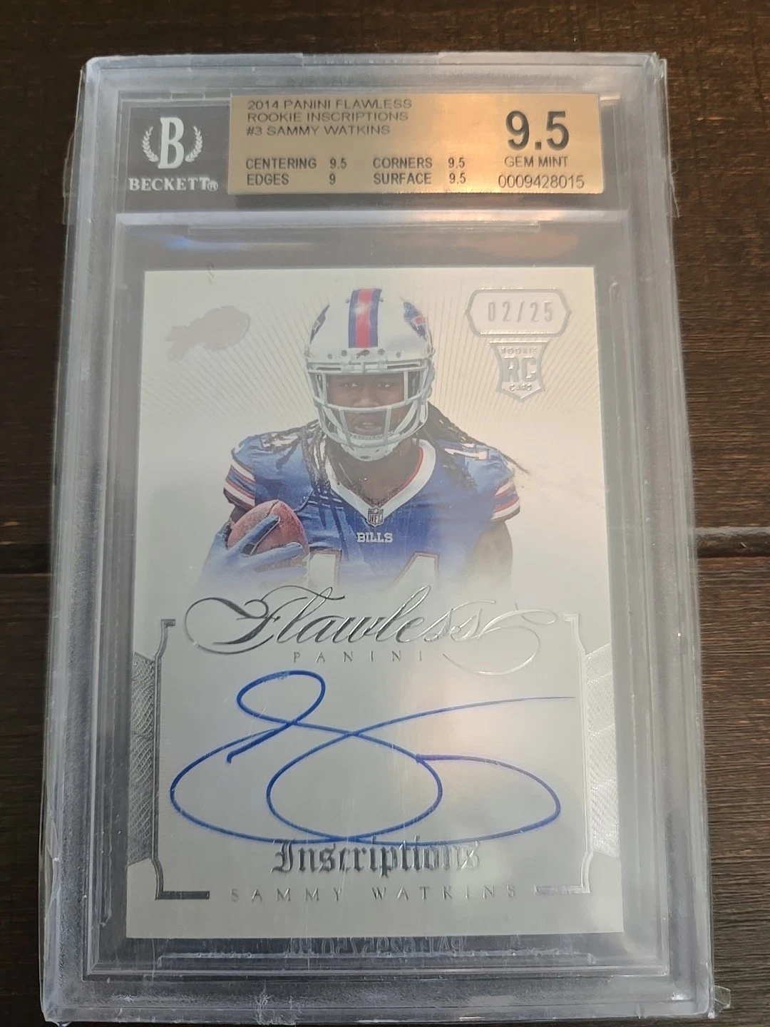 Sammy Watkins Panini Flawless Rookie Inscriptions #3 Base