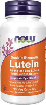 NOW Foods Supplements, Lutein 20 Mg with 20 Mg of Free Lutein from Lutein Esters