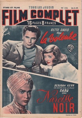 Kompletter Film Nr. 155/1949 - Die Diebin, Bette Davis / Schwarze Narzisse, D. Kerr Sabu