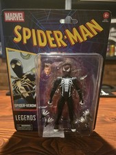 NRSV NIB Marvel Legends Series Spider-Venom Retro Cardback 6  Figure Spider-Man