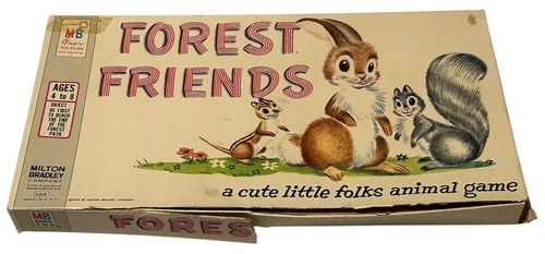 Forest Friends Board Game Vintage 1962 Board Milton Bradley Complete