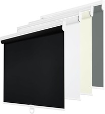 Changshade Cordless Blackout Roller Shade Room Darkening Rolled Up Blind