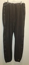 REI Polartec Fleece Pants XL Black Full Side Zip Made USA Winter Layering
