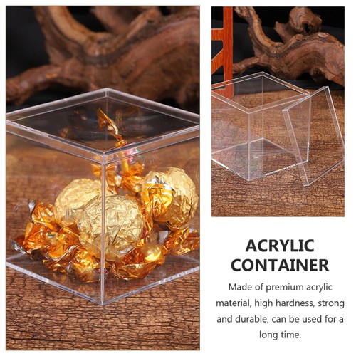 Caja de embalaje de acrílico de 9 piezas contenedores de artículos diversos de viaje cajas de almacenamiento de dulces - Imagen 8 de 12