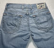 True Religion Jeans Men's Denim Size 34 World Tour Slim Button Fly Made In USA