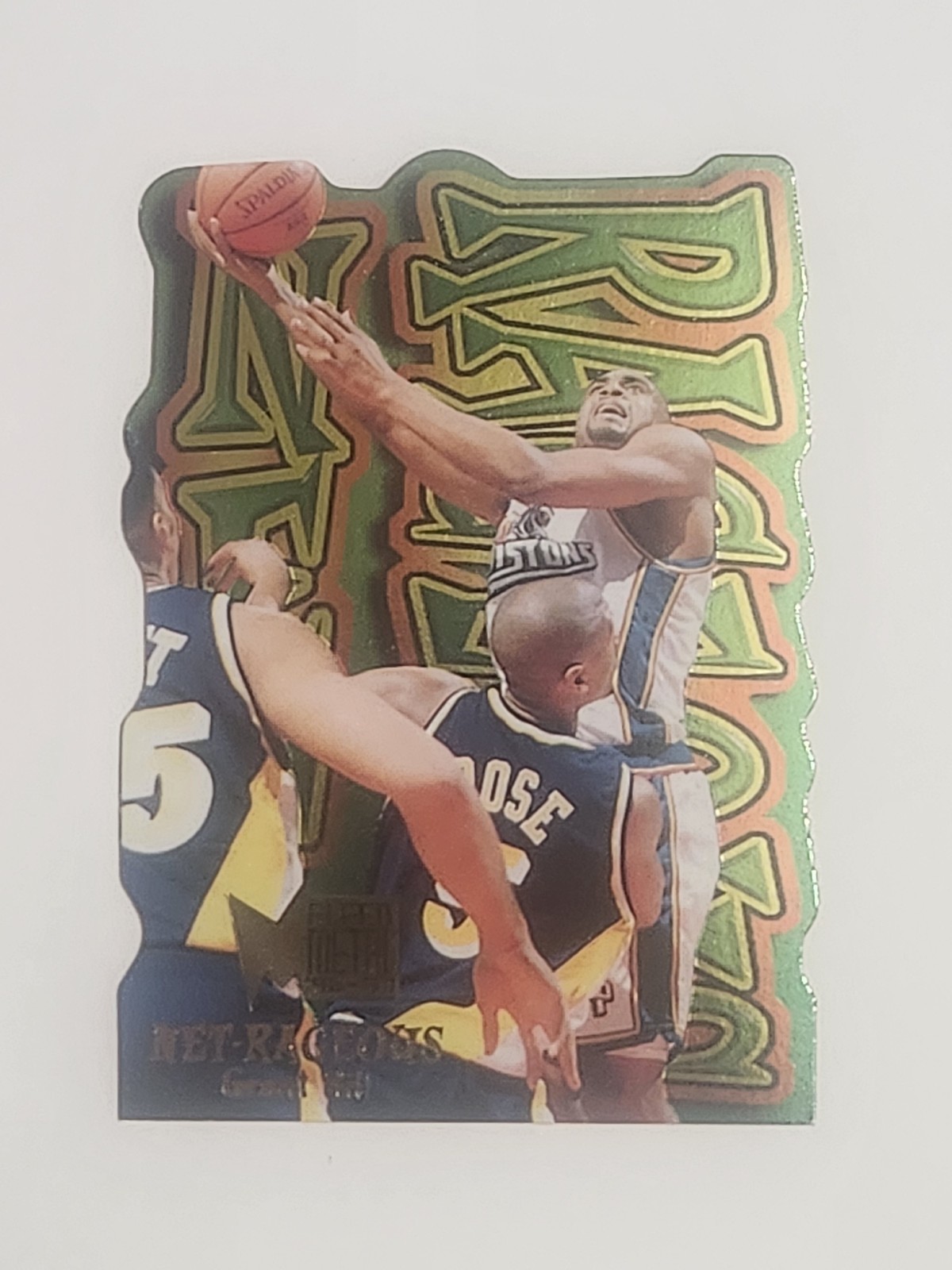 1996-97 Fleer Metal Net Rageous GRANT HILL #3 - Die Cut Pistons RARE HOF SSP 🔥