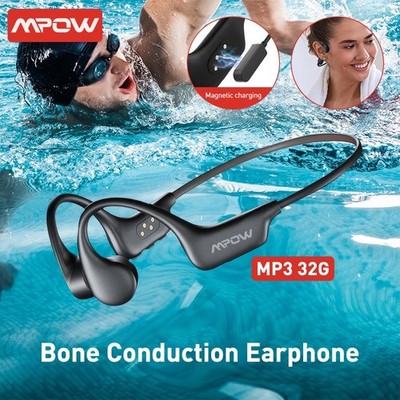 Bluetooth 5.3 Kopfhörer Knochenschall Nackenbügel Sport Wasserdicht Headset mpow