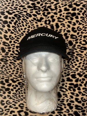 Mercury Marine THREDS Hat Cap Outboard Motor  Boat Black & White Adjustable Back