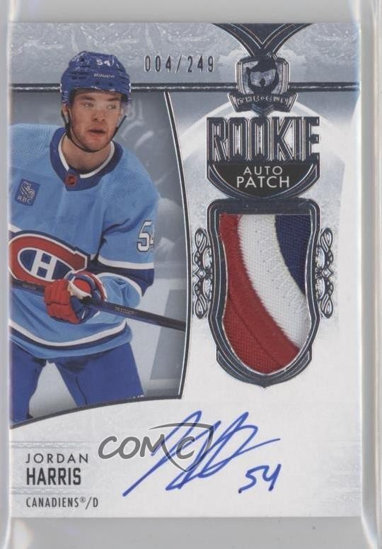 2022-23 Upper Deck The Cup 4/249 Jordan Harris #113 RPA Rookie Patch Auto RC