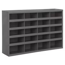 Durham Mfg 394-95 Pigeonhole Bin Unit, 33.75 In W X 8.5 In D X 22.25 In H, 20
