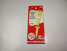 Vintage Susan Bates Jumbo Eye Bulky Knit Yarn Needles Set Of 2 NOS