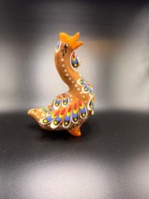 Rare Dymkovo Clay Rooster Whistle Toy Soviet Folk Art.