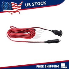 24 FT Car Cigarette Lighter Socket Extension Cord Cable Heavey Duty Adapter 12V