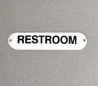 VINTAGE RESTROOM DOOR PORCELAIN SIGN CAR GAS OIL TRUCK MOTORCYCLE