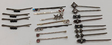Vintage Lot of Bobby Pins Bobbie Pin Lot Rhinestone Faux pearl 19 pieces