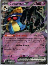 Cofagrigus ex 076/182 Paradox Rift Double Rare Holo