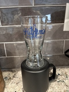 Hamm’s Premium Beer Glass With Bear 5 7/8th Inches Tall