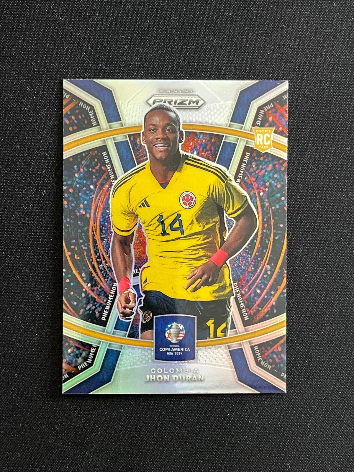 Jhon Duran 2024 Panini Prizm Conmebol Copa America Phenomenon Silver #24
