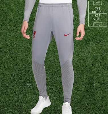 Nike Liverpool Strike Training Pants Mens LFC Track Bottoms Grey