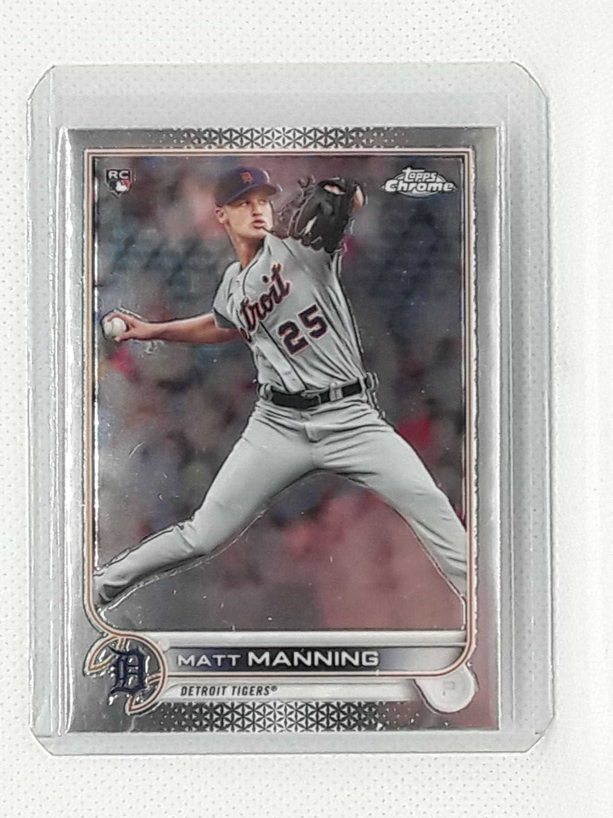 Matt Manning 2022 Topps Chrome Baseball - #57 RC - Detroit Tigers