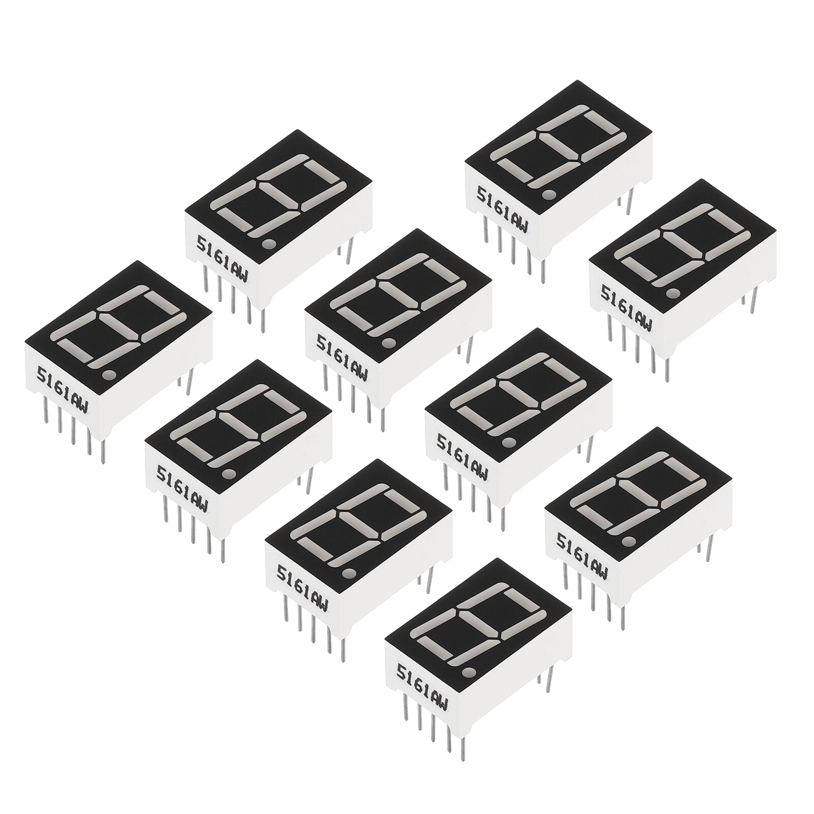 20Pcs Common Cathode 7Segment 10Pin 1Bit 3.3V 0.56" LED Display White
