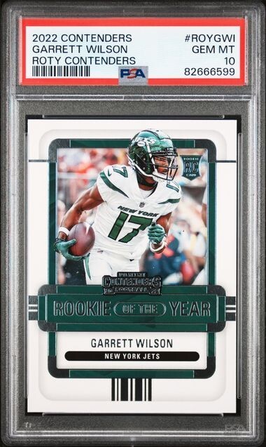 2022 Contenders Garrett Wilson ROY Contenders Rookie PSA 10
