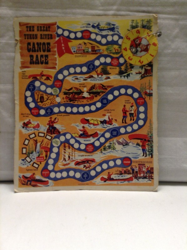 1940s Cereal Box Game Great Yukon River Race Sgt. Preston - Incomplete