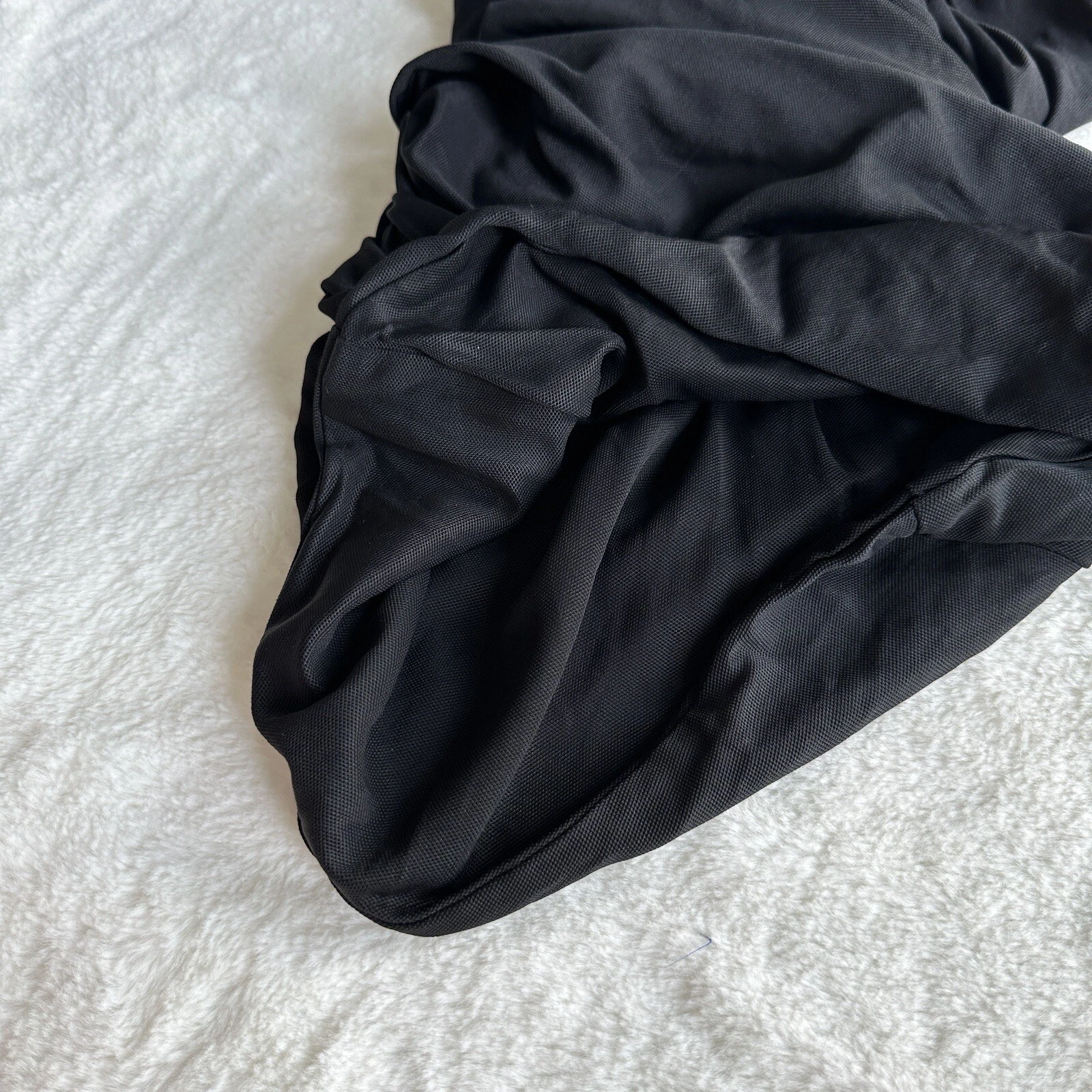 Mini Abito Alexander Wang Dea Nera Arrugginito Drappeggiato S (6)