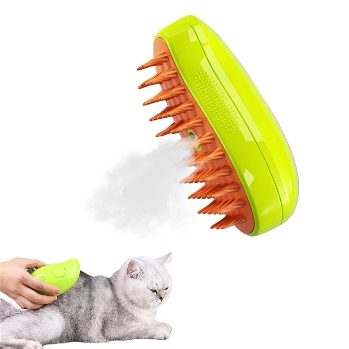 Steamy Cat Brush 3 In1 Cat Steamy Brush Self Cleaning Steam Cat