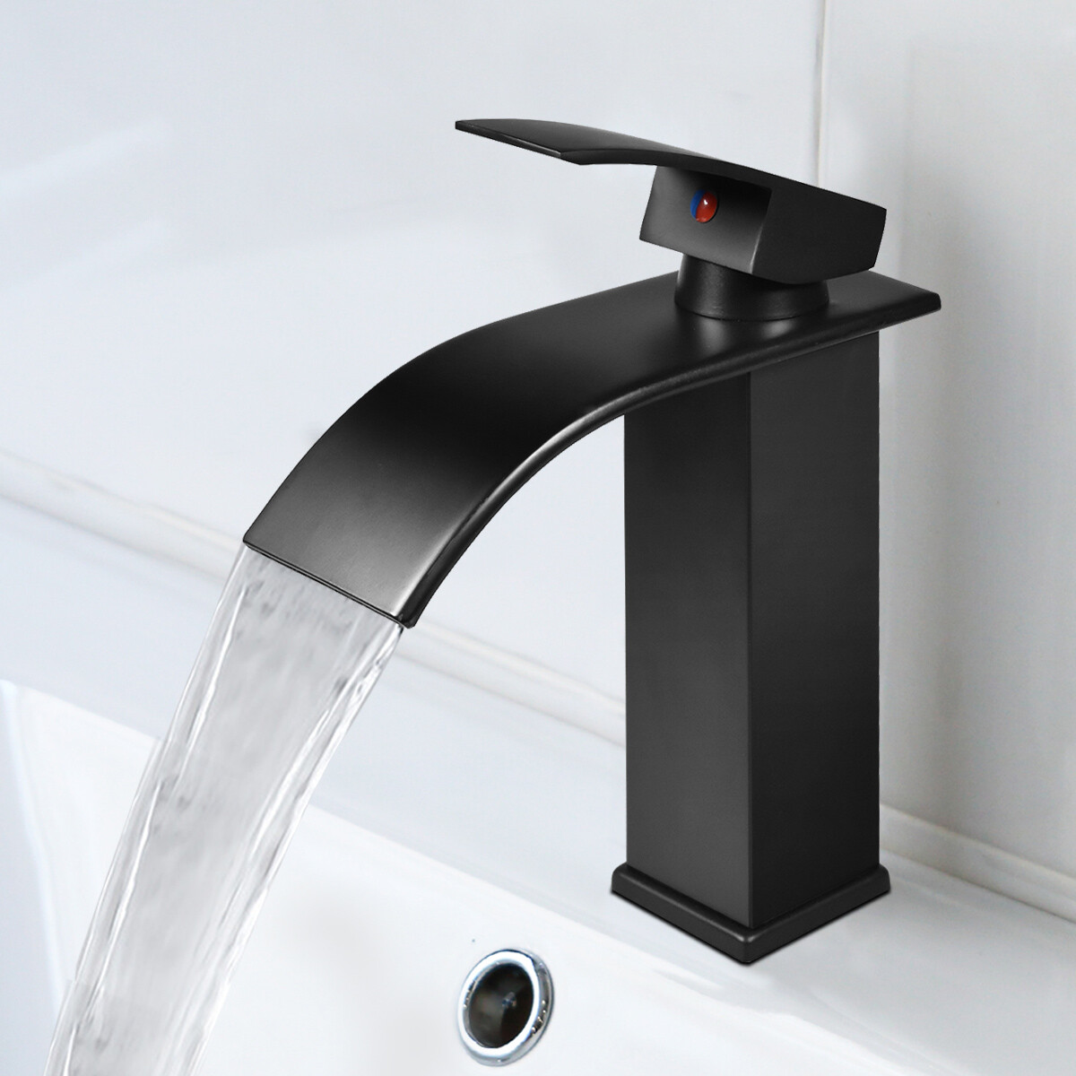 Bathroom Faucets Matte Black Bathroom Faucets for Sink 1 Hole 