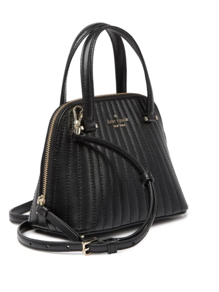 NEW! Kate Spade Patterson Drive Quilted MINI Dome Satchel,Purse Bag Black $299 - Image 4 of 4