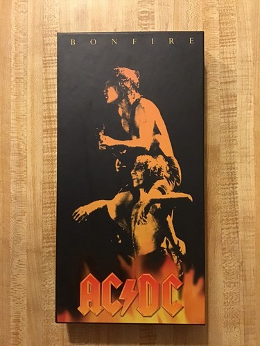 AC/DC - Bonfire Box (NO DISCS) W/Poster, Booklet, Decals, Tattoo Near ...