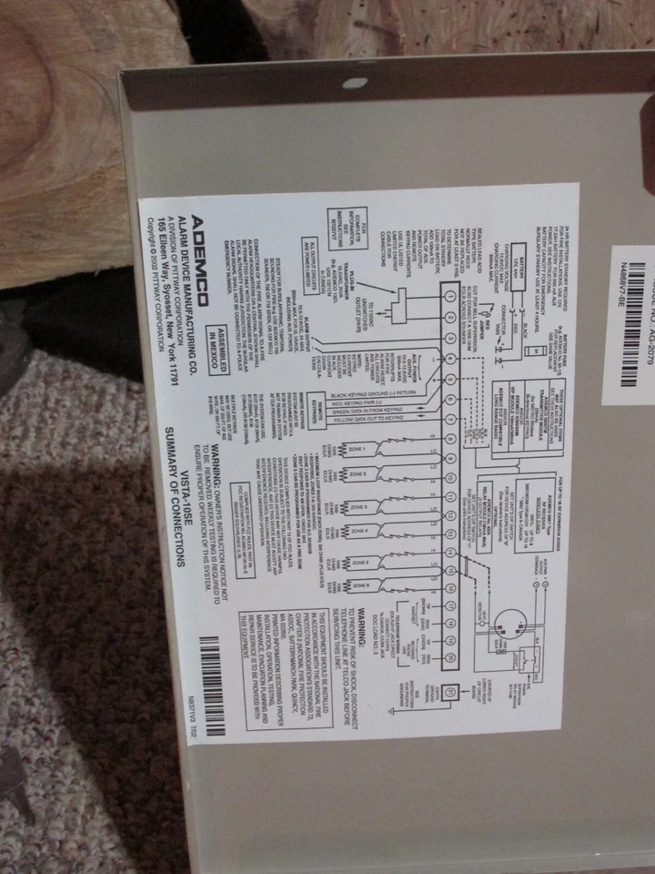 Sistema de alarma Ademco VISTA-10SE Foto 2 de 4